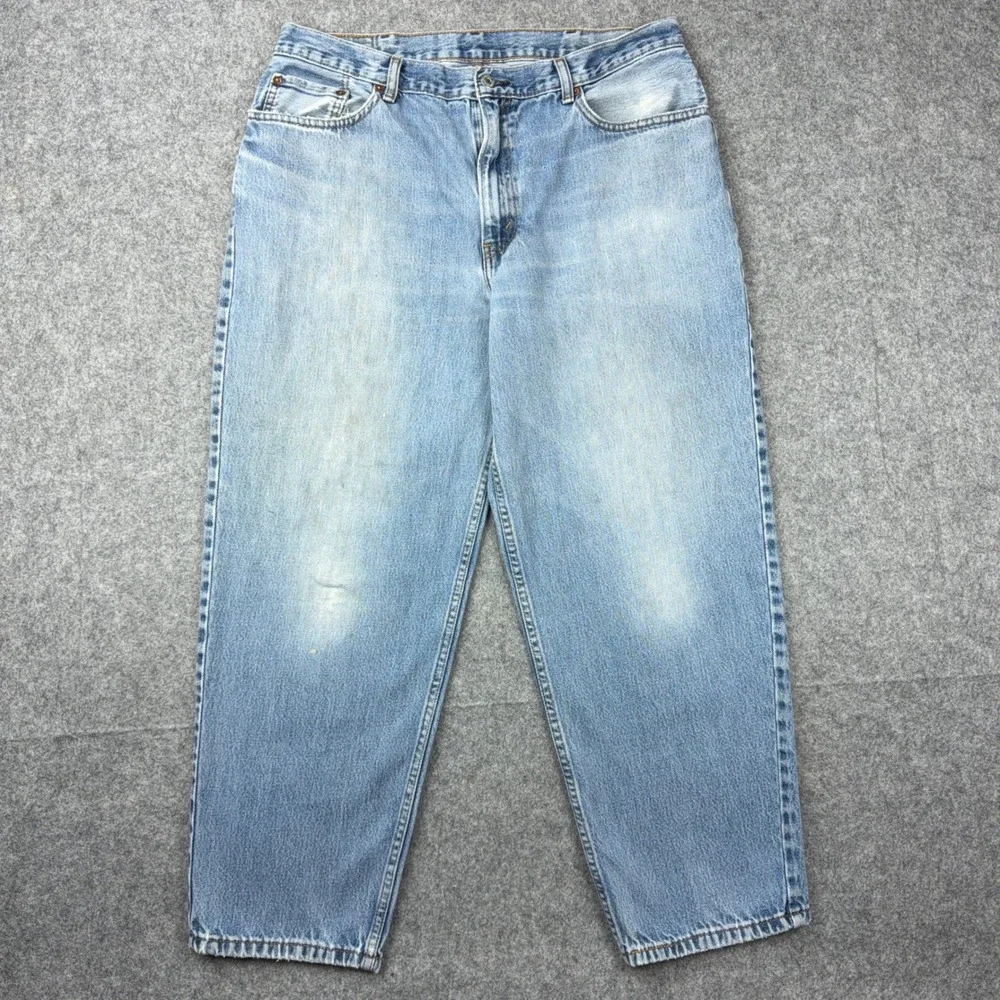 Levi's Jeans Mens 38x30 Light Wash 560 Comfort Fit Tapered Leg Cotton Denim 90s